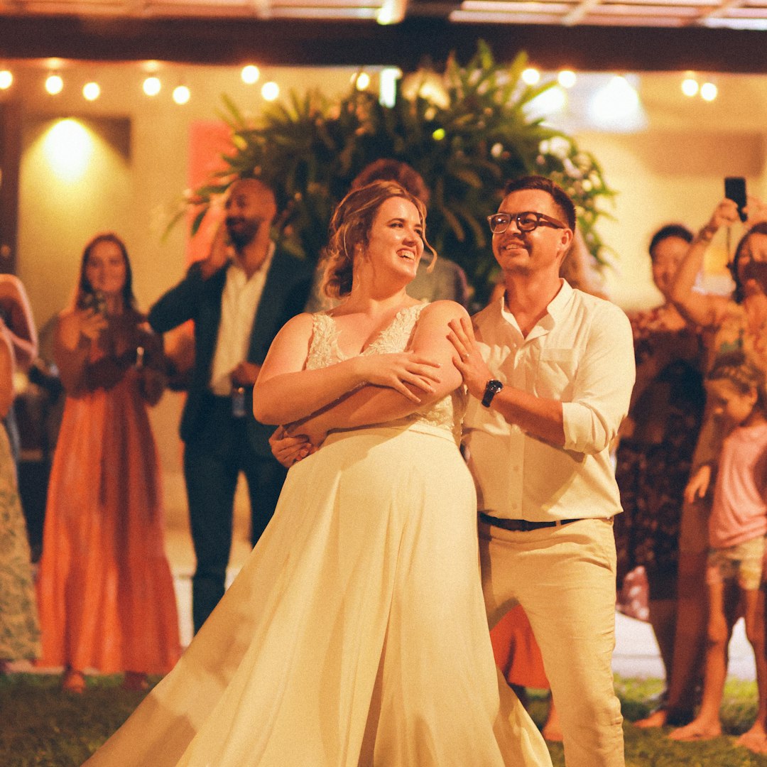 Guests dancing candid moment
